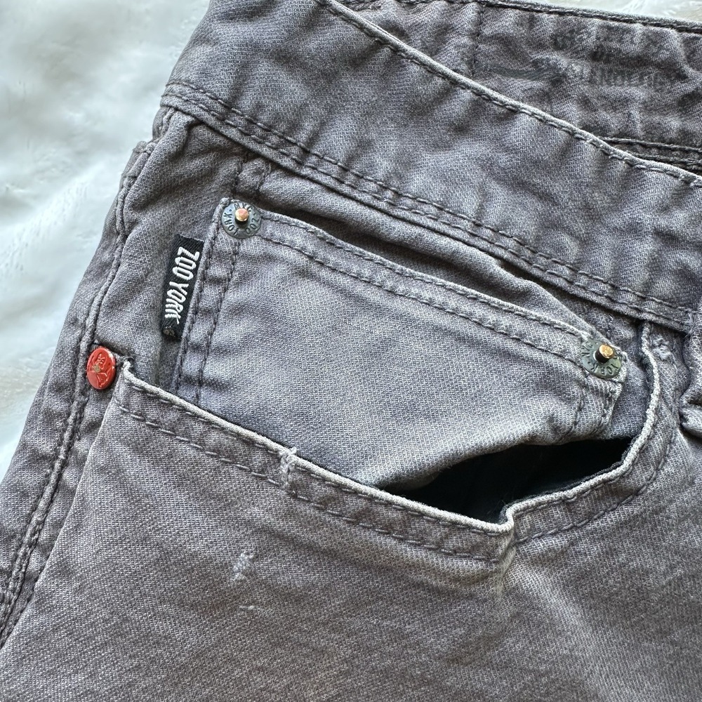 Zoo York Jeans Men's 36x29 Gray Straight Leg Stretch - Picture 4 of 8